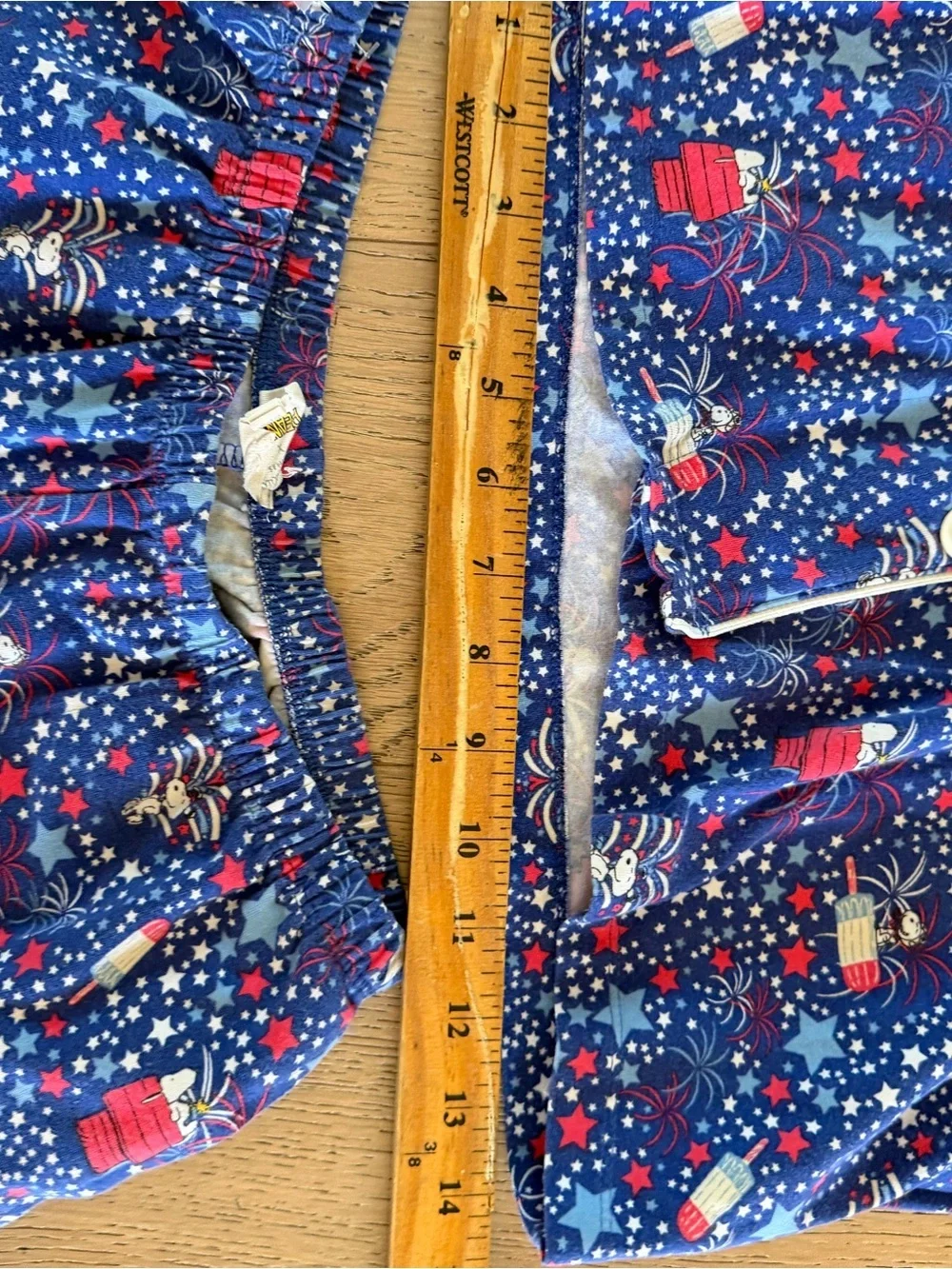 Bed Head Pajamas x Peanuts Pajama Set Red White and Blue XS